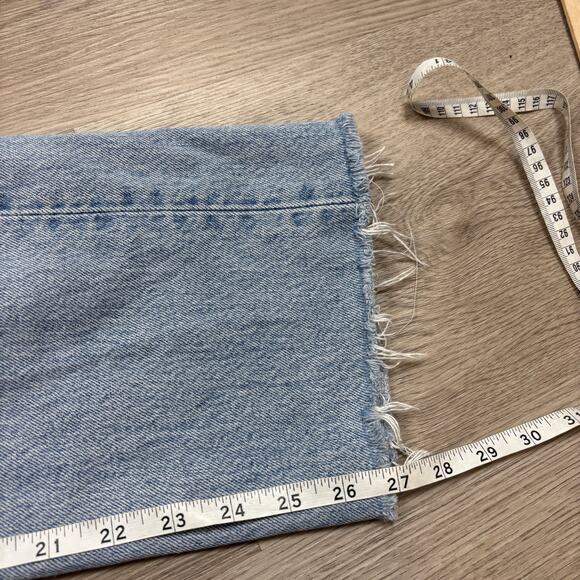 Vintage 90s Levi's 501 Straight Leg Jeans 30x27 Raw Hem Made in USA - Picture 8 of 11